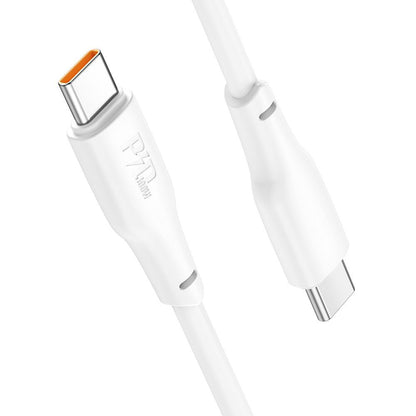 Καλώδιο δεδομένων και φόρτισης USB-C - USB-C HOCO X93, 100W, 1m, λευκό 