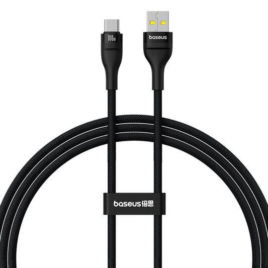 Καλώδιο Δεδομένων και Φόρτισης USB-A - USB-C Baseus Flash Series II, 100W, 1m, Μαύρο P10311804111-00