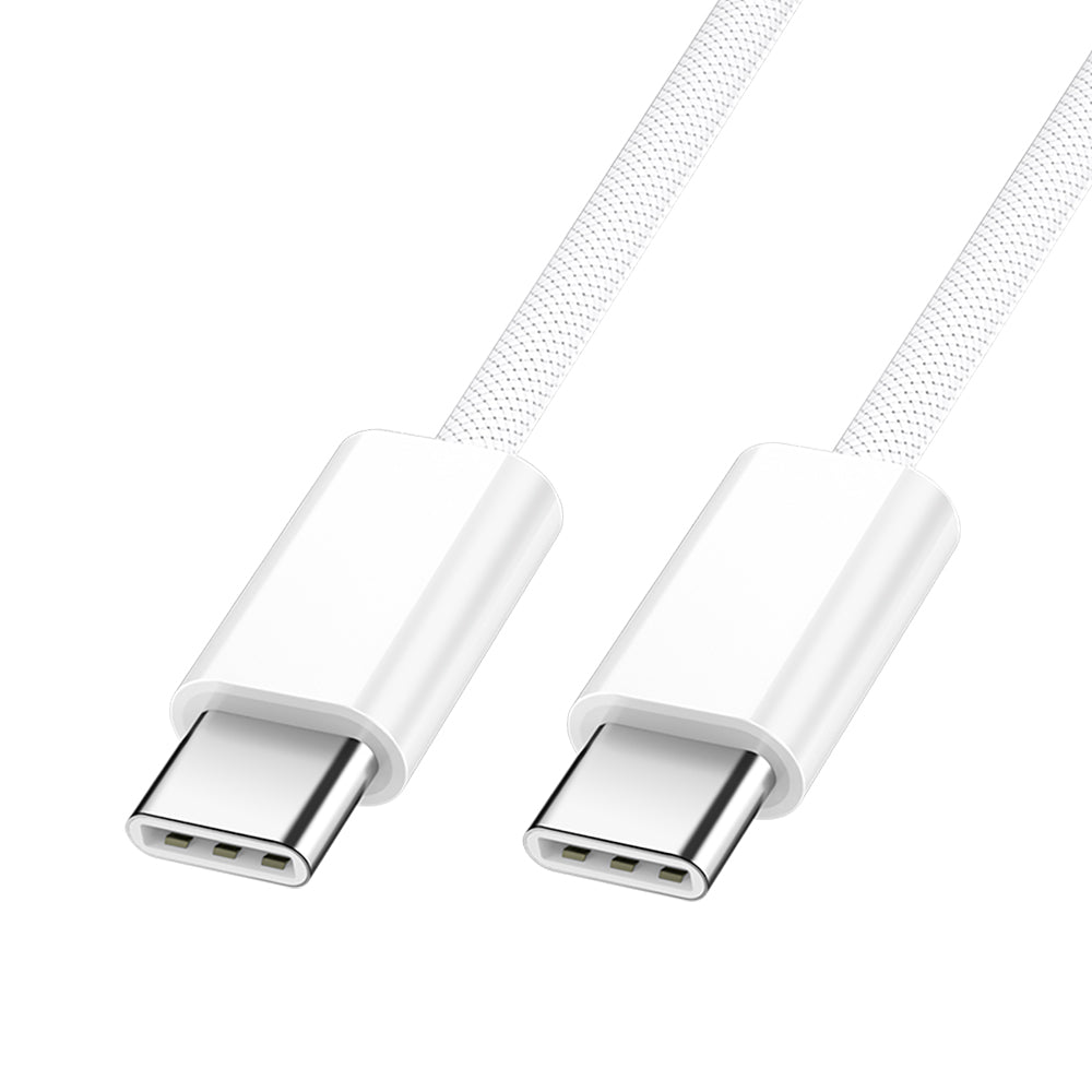 Καλώδιο Δεδομένων και Φόρτισης USB-C - USB-C BWOO BO-X284, 60W, 1m, Λευκό