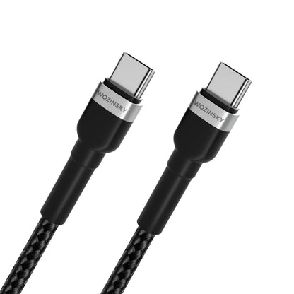 Καλώδιο Δεδομένων και Φόρτισης USB-C - USB-C WZK WNBCC1, 65W, 1m, Μαύρο