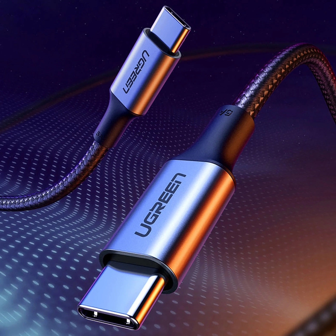 Καλώδιο Δεδομένων και Φόρτισης USB-C - USB-C UGREEN US316, 100W, 1.5m, Γκρι