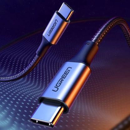 Καλώδιο Δεδομένων και Φόρτισης USB-C - USB-C UGREEN US316, 100W, 1.5m, Γκρι