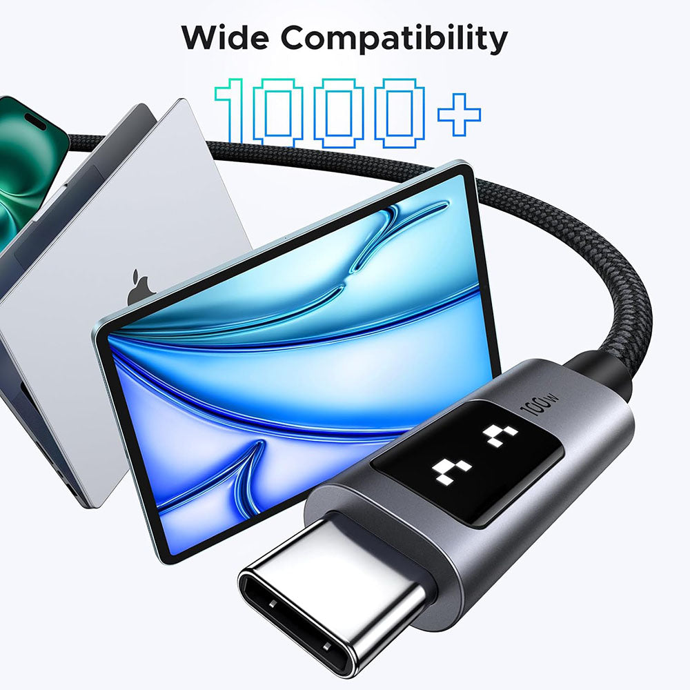 Καλώδιο Δεδομένων και Φόρτισης USB-C - USB-C UGREEN L509, 100W, 1m, Γκρι