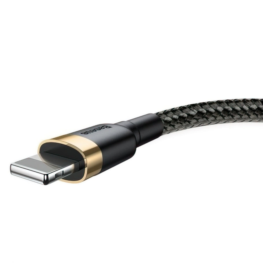 Καλώδιο Δεδομένων και Φόρτισης USB-A - Lightning Baseus Cafule, 18W, 3m, Χρυσό CALKLF-RV1