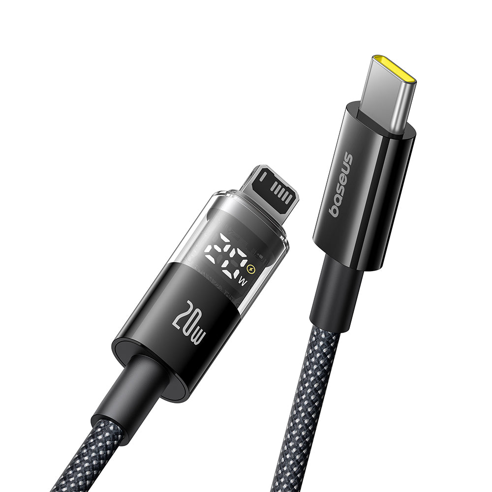 Καλώδιο Δεδομένων και Φόρτισης USB-C - Lightning Baseus Display 2, 20W, 2m, Μαύρο P10382703121-01