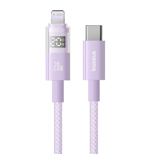 Καλώδιο Δεδομένων και Φόρτισης USB-C - USB-C Baseus Display 2, 100W, 1m, Μωβ P10382702511-00
