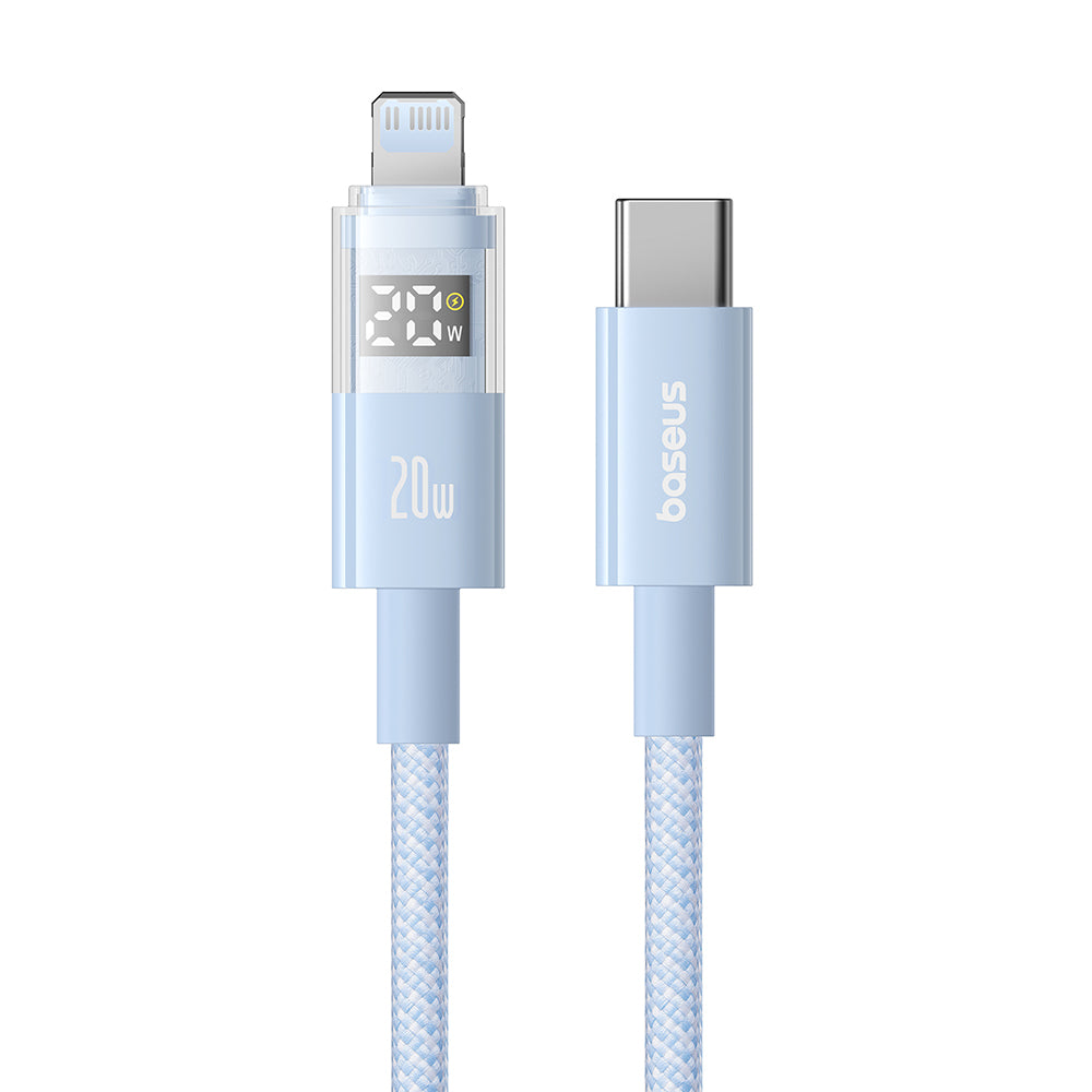Καλώδιο Δεδομένων και Φόρτισης USB-C - USB-C Baseus Display 2, 100W, 2m, Μπλε P10382702311-01