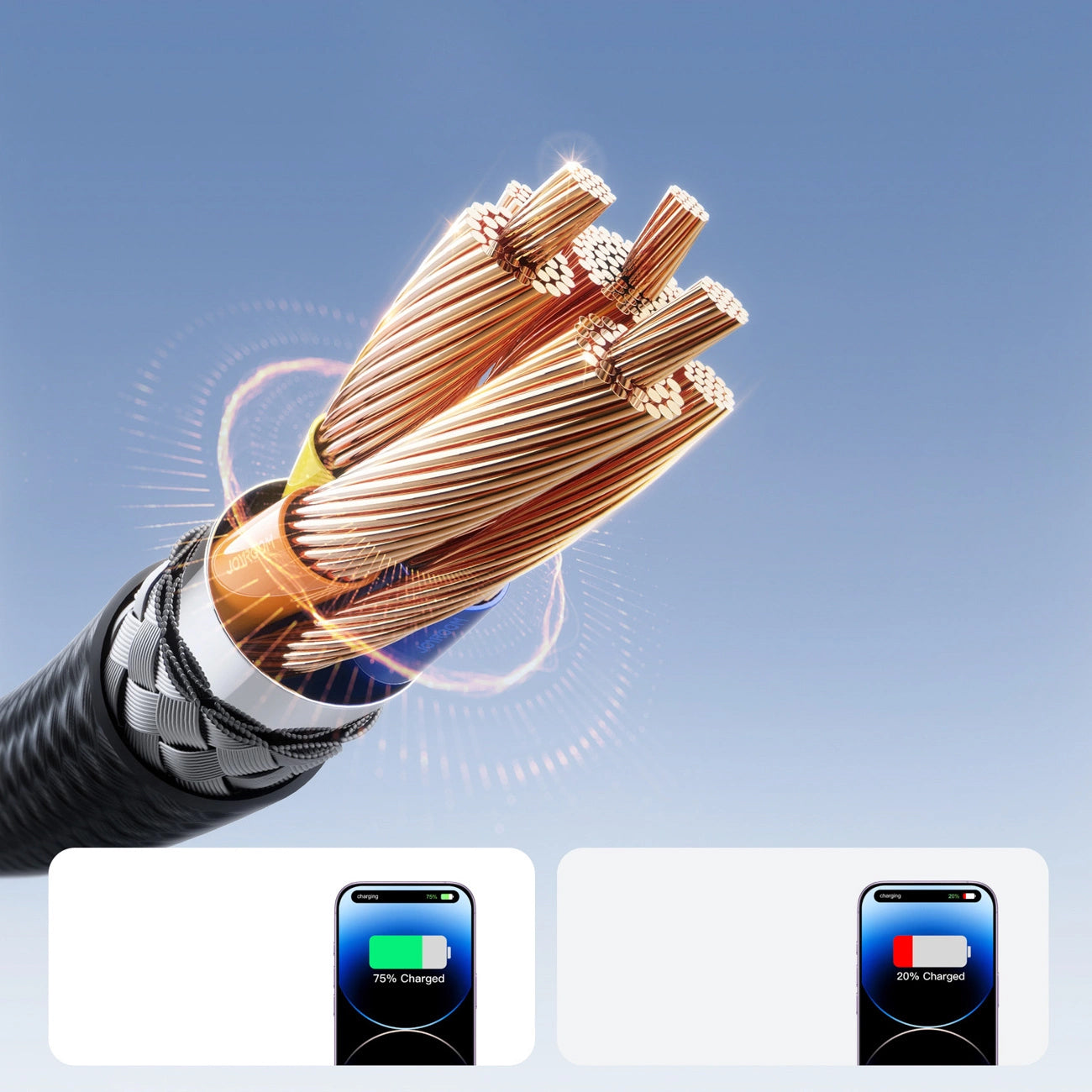 Καλώδιο Δεδομένων και Φόρτισης USB-C - Lightning Joyroom S-A28 Flash, 30W, 1m, Μαύρο