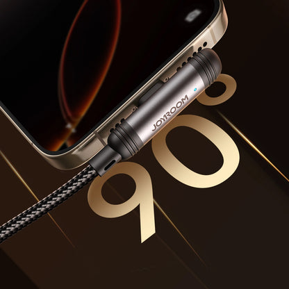 Καλώδιο Δεδομένων και Φόρτισης USB-C - Lightning Joyroom S-A56 EnjoyX Angled, 30W, 1.2m, Μαύρο