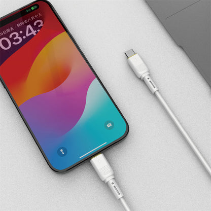 Καλώδιο Δεδομένων και Φόρτισης USB-C - USB-C WiWu Wi-C034, 60W, 1.2m, Λευκό