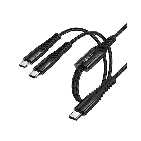 Καλώδιο Φόρτισης USB-C - 2 x USB-C HOCO X123, 10W, 1m, Μαύρο