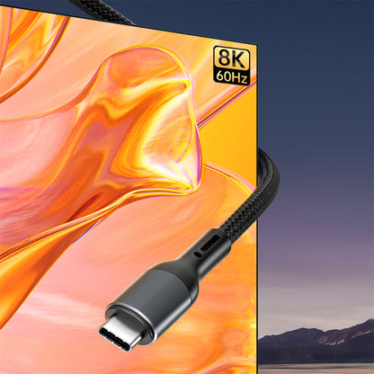 Καλώδιο Δεδομένων και Φόρτισης USB-C - USB-C WiWu Wi-C036, 240W, 1m, Μαύρο