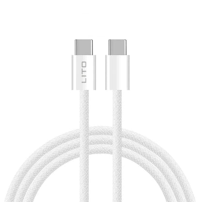USB-C Data and Charging Cable - USB-C Lito LD04CC, 60W, 2m, White