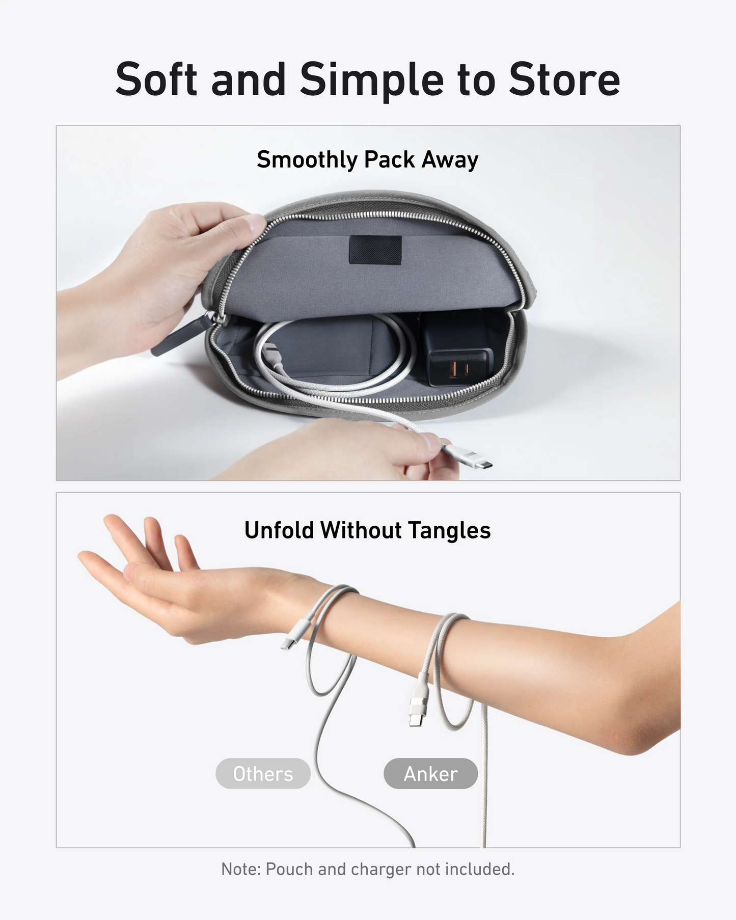 Καλώδιο Δεδομένων και Φόρτισης USB-C - USB-C Anker, 240W, 1.8m, Λευκό A82E2H22