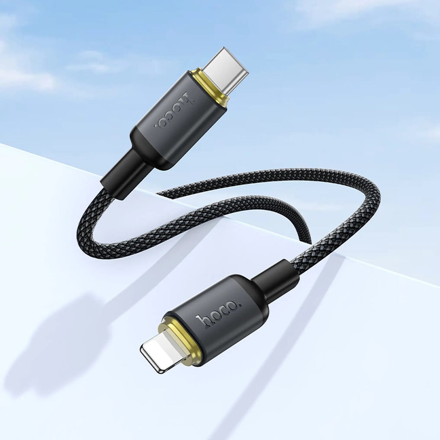 Καλώδιο Δεδομένων και Φόρτισης USB-A - Lightning HOCO X128 Benefit, 12W, 1m, Μαύρο