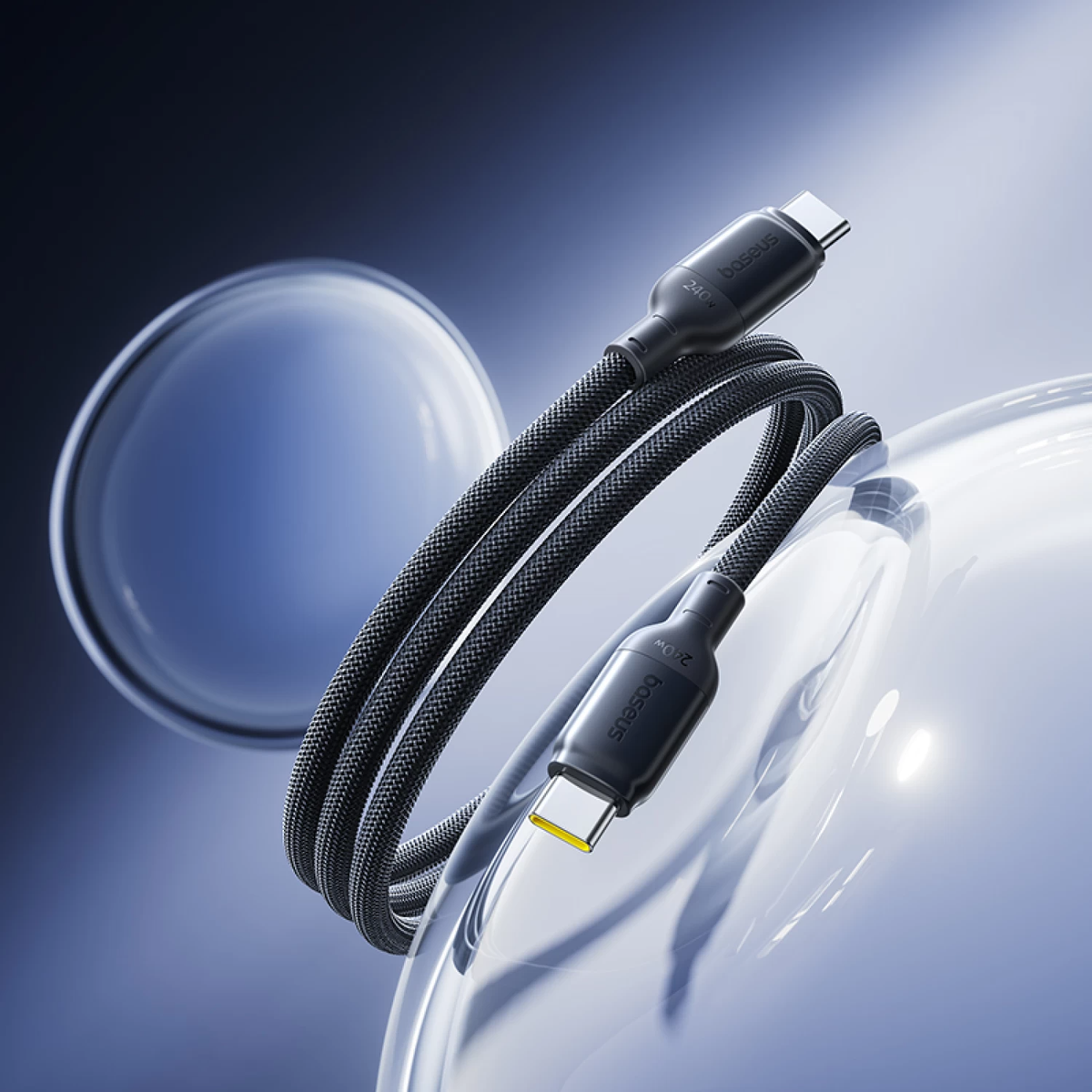 Καλώδιο Δεδομένων και Φόρτισης USB-C - USB-C Baseus PicoGo II, 240W, 1m, Μαύρο E0423300