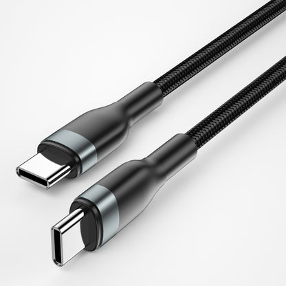 Καλώδιο δεδομένων και φόρτισης USB-C - USB-C WiWu Wi-C017, 100W, 1.2m, Μαύρο 