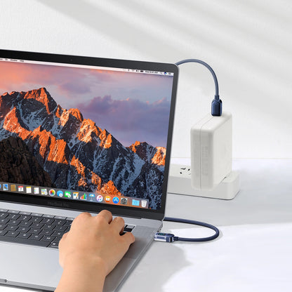 Καλώδιο Δεδομένων και Φόρτισης USB-C - USB-C Joyroom A4 Display, 100W, 1.2m, Μπλε