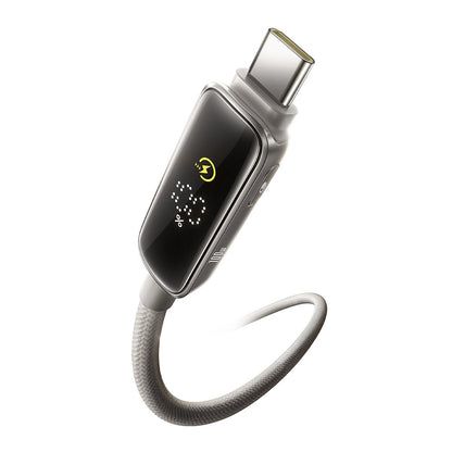 Καλώδιο Δεδομένων και Φόρτισης USB-C - USB-C Baseus Vipow Display, 100W, 1m, Γκρι P10381802851-00