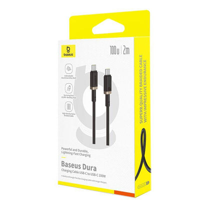 Καλώδιο Δεδομένων και Φόρτισης USB-C - USB-C Baseus Dura Series, 100W, 2m, Χρυσό P10377803U01-03