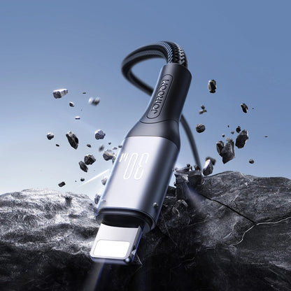 Καλώδιο Δεδομένων και Φόρτισης USB-C - Lightning Joyroom S-A28 Flash, 30W, 1m, Μαύρο