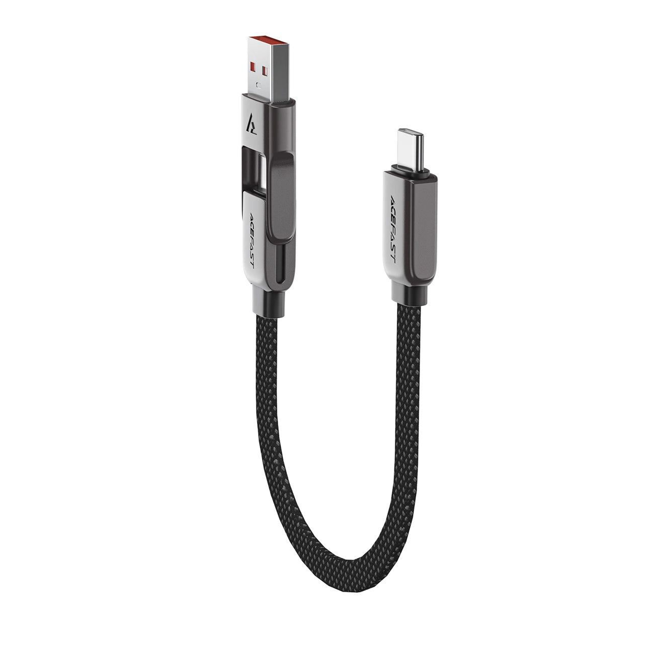 Καλώδιο Δεδομένων και Φόρτισης USB-C - USB-A / USB-C Acefast C13-05, 60W, 0.2m, Μαύρο