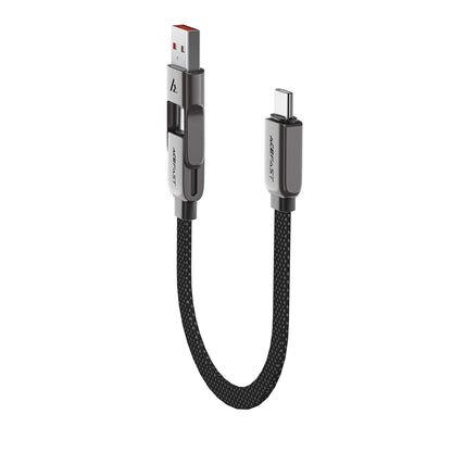 Καλώδιο Δεδομένων και Φόρτισης USB-C - USB-A / USB-C Acefast C13-05, 60W, 0.2m, Μαύρο