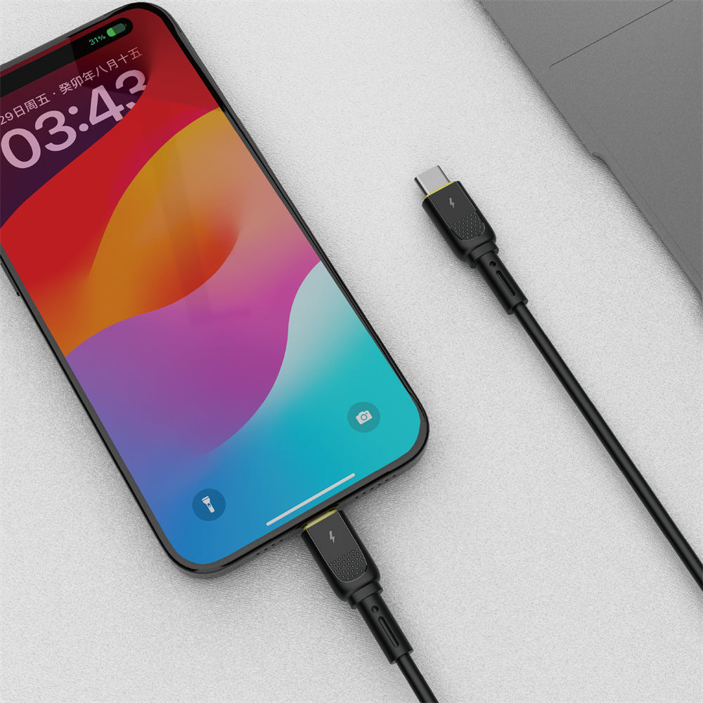 Καλώδιο Δεδομένων και Φόρτισης USB-C - USB-C WiWu Wi-C034, 60W, 1.2m, Μαύρο