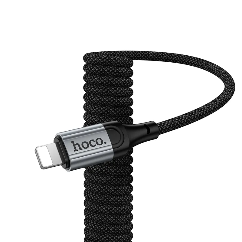 Καλώδιο Δεδομένων και Φόρτισης USB-A - Lightning HOCO X121, 27W, 1.5m, Μαύρο