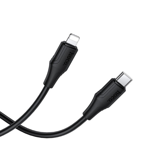 Καλώδιο Δεδομένων και Φόρτισης USB-C - Lightning HOCO X124, 27W, 1m, Μαύρο
