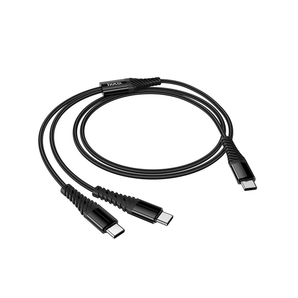 Καλώδιο Φόρτισης USB-C - 2 x USB-C HOCO X123, 10W, 1m, Μαύρο