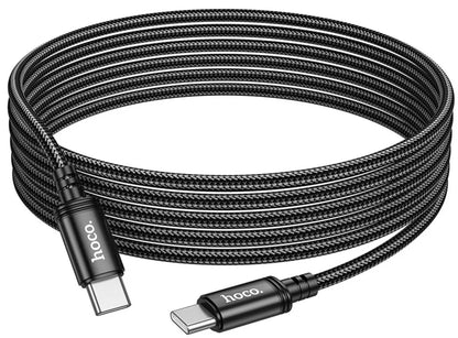 Καλώδιο Δεδομένων και Φόρτισης USB-C - USB-C HOCO X91, 60W, 3m, Μαύρο