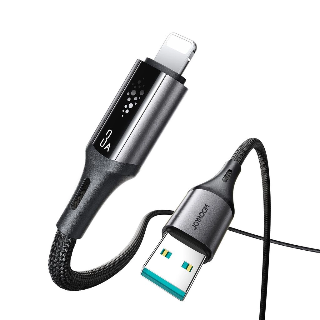 USB-A to Lightning Data and Charging Cable Joyroom S-A60 StarTalk, 18W, 1.2m, Black