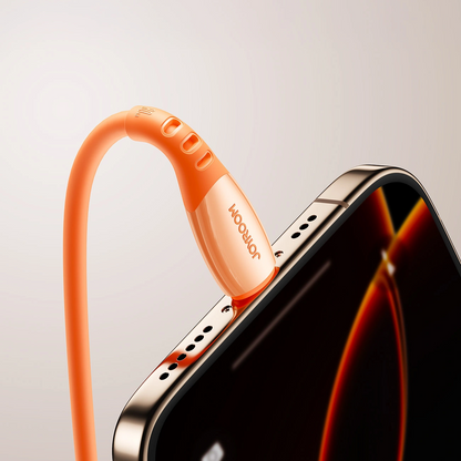 Καλώδιο Δεδομένων και Φόρτισης USB-C - Lightning Joyroom S-A59 Vibrant, 30W, 1.2m, Πορτοκαλί