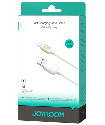 Καλώδιο Δεδομένων και Φόρτισης USB-A - Lightning Joyroom S-A53, 18W, 1.2m, Μπεζ