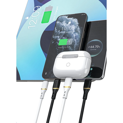 USB-C Data and Charging Cable - USB-C Dudao L25C, 30W, 1m, White