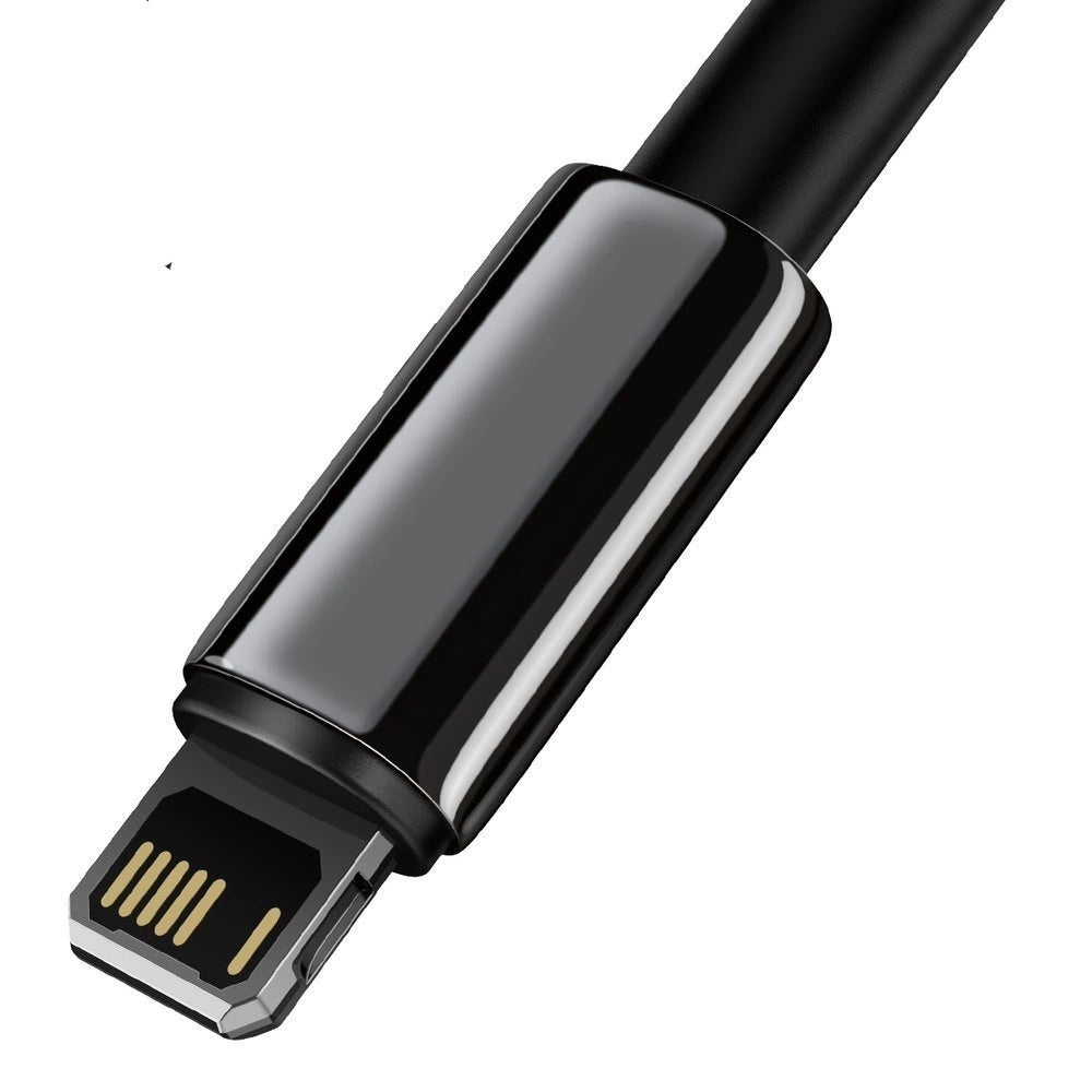 Καλώδιο δεδομένων και φόρτισης USB-A - Lightning Baseus Tungsten Gold, 20W, 1m, μαύρο CALWJ-01 