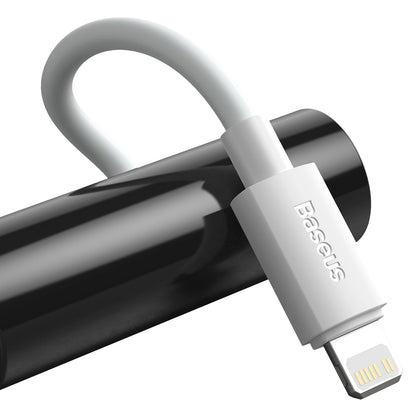 Baseus Simple Wisdom Καλώδιο δεδομένων και φόρτισης USB-C - Lightning Simple Wisdom, 20W, 1.5m, Σετ 2 τεμαχίων, Λευκό 