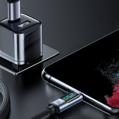 Καλώδιο Δεδομένων και Φόρτισης USB-C - USB-C Joyroom S-A16 Prism Display, 100W, 1.2m, Μαύρο
