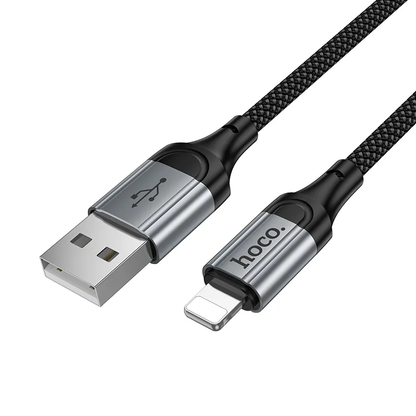 Καλώδιο Δεδομένων και Φόρτισης USB-A - Lightning HOCO X121, 27W, 1.5m, Μαύρο
