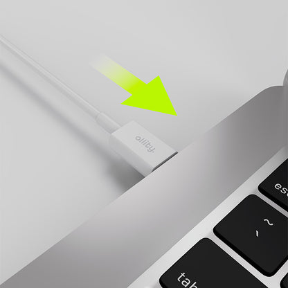 Καλώδιο Δεδομένων και Φόρτισης USB-C - USB-C Allity. AUC-03, 100W, 2m, Λευκό