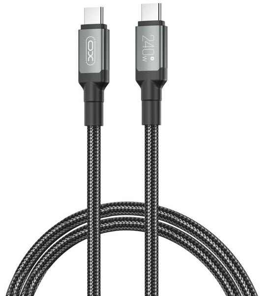 USB-C Data and Charging Cable - USB-C XO Design NB-Q264A, 240W, 1m, Black