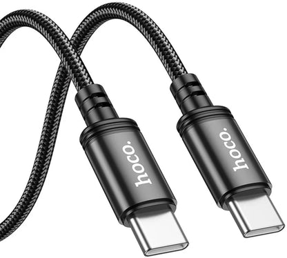 Καλώδιο Δεδομένων και Φόρτισης USB-C - USB-C HOCO X91, 60W, 3m, Μαύρο