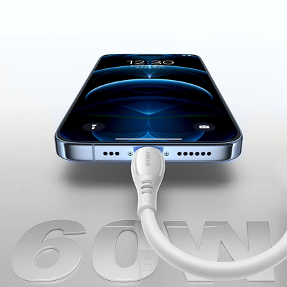 Καλώδιο Δεδομένων και Φόρτισης USB-C - USB-C Joyroom S-A59 Vibrant, 60W, 1.2m, Λευκό