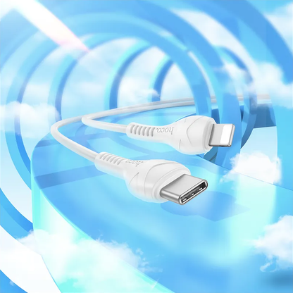 Καλώδιο Δεδομένων και Φόρτισης USB-C - Lightning HOCO X37, 27W, 1m, Λευκό