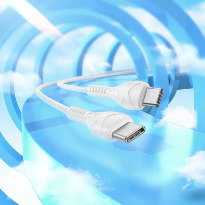 USB-C Data and Charging Cable - USB-C HOCO X37, 60W, 1m, White