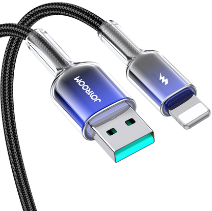 Καλώδιο Δεδομένων και Φόρτισης USB-A - Lightning Joyroom S-A42, 18W, 1.2m, Μαύρο