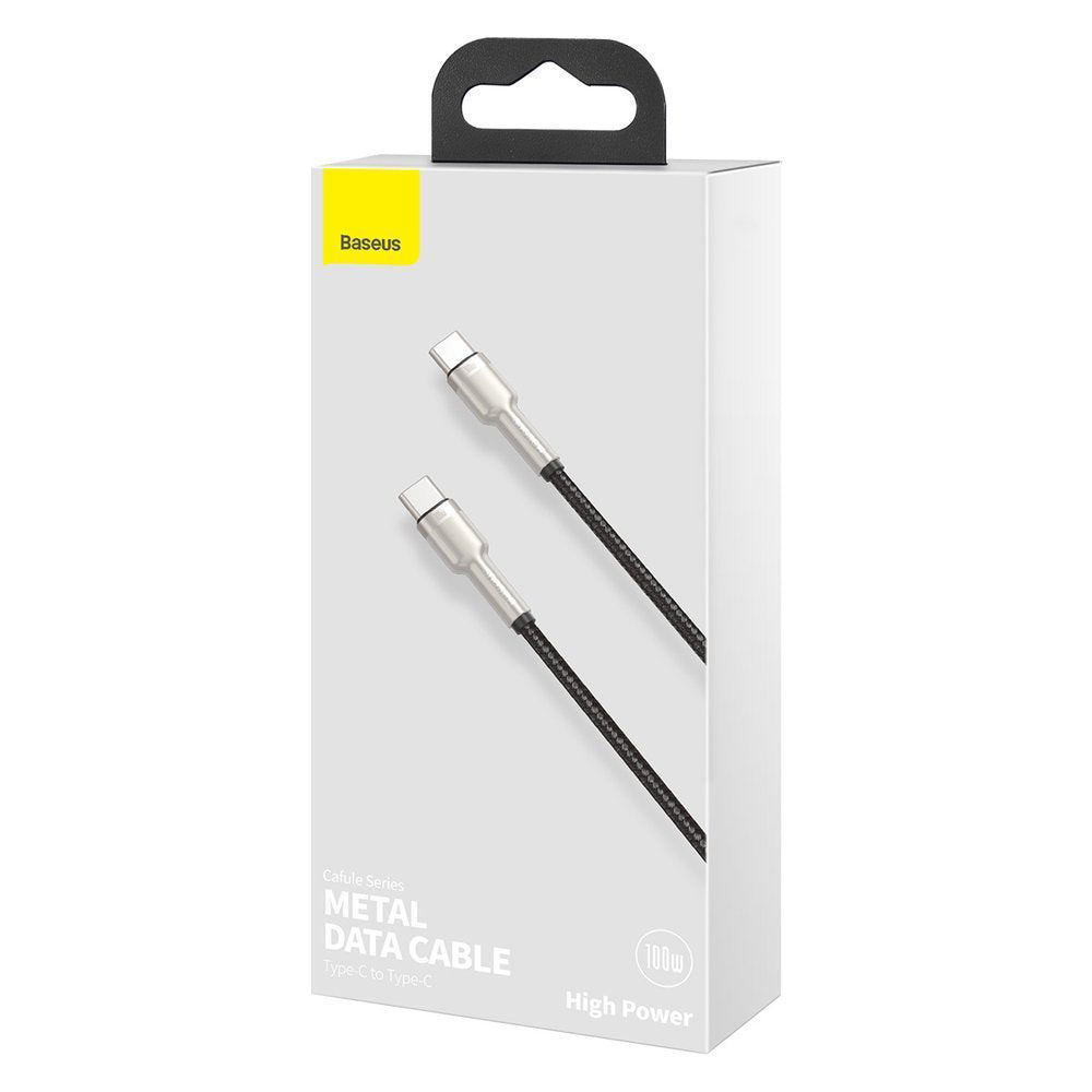 Καλώδιο Δεδομένων και Φόρτισης USB-C - USB-C Baseus Cafule, 100W, 2m, Μαύρο CATJK-D01