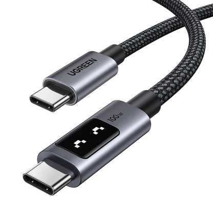 Καλώδιο Δεδομένων και Φόρτισης USB-C - USB-C UGREEN L509, 100W, 1m, Γκρι