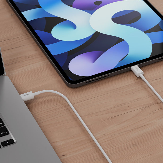 Καλώδιο Δεδομένων και Φόρτισης USB-C - USB-C Allity. AUC-03, 100W, 2m, Λευκό